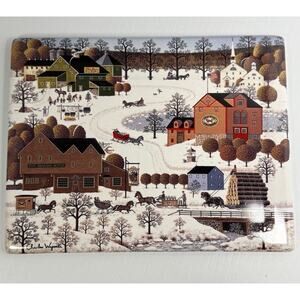 Vtg Charles Wysocki FOX RUN Limited Edition Wall Plaque Bradford Exchange Number